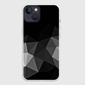Чехол для iPhone 13 с принтом Abstract gray в Курске,  |  | abstraction | абстракция | геометрия | грани | изгиб | линии | полигоны | полосы | постель | розовый | сочетания | текстура | треугольники