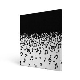 Холст квадратный с принтом Поглощение музыкой в Курске, 100% ПВХ |  | абстракция | арт | дизайн | музыка | ноты | ритм