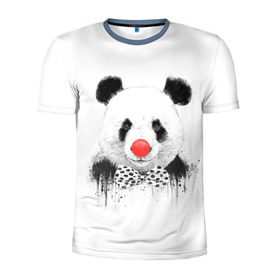 Мужская футболка 3D спортивная с принтом Панда в Курске, 100% полиэстер с улучшенными характеристиками | приталенный силуэт, круглая горловина, широкие плечи, сужается к линии бедра | бант | китай | клоун | медведь | мишка | нос | панда