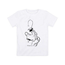 Детская футболка хлопок с принтом Курьер Контур 2 в Курске, 100% хлопок | круглый вырез горловины, полуприлегающий силуэт, длина до линии бедер | reminor | курьер | мультфильм
