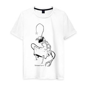 Мужская футболка хлопок с принтом Курьер Контур 2 в Курске, 100% хлопок | прямой крой, круглый вырез горловины, длина до линии бедер, слегка спущенное плечо. | reminor | курьер | мультфильм