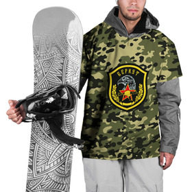 Накидка на куртку 3D с принтом Камуфляж с шевроном Беркут в Курске, 100% полиэстер |  | мвд | спец отряд | спецназ
