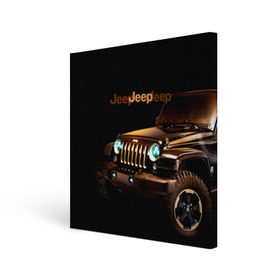 Холст квадратный с принтом Jeep в Курске, 100% ПВХ |  | Тематика изображения на принте: brand | car | chrysler | jeep | logo | usa | автомобиль | джип | крайслер | логотип | марка | сша