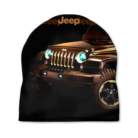 Шапка 3D с принтом Jeep в Курске, 100% полиэстер | универсальный размер, печать по всей поверхности изделия | brand | car | chrysler | jeep | logo | usa | автомобиль | джип | крайслер | логотип | марка | сша