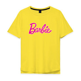 Мужская футболка хлопок Oversize с принтом Барби 3 в Курске, 100% хлопок | свободный крой, круглый ворот, “спинка” длиннее передней части | Тематика изображения на принте: barbie | барби | девочка | девушка | кукла