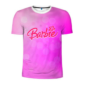 Мужская футболка 3D спортивная с принтом Барби 5 в Курске, 100% полиэстер с улучшенными характеристиками | приталенный силуэт, круглая горловина, широкие плечи, сужается к линии бедра | barbie | барби | девочка | девушка | кукла