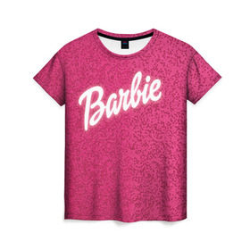 Женская футболка 3D с принтом Барби 7 в Курске, 100% полиэфир ( синтетическое хлопкоподобное полотно) | прямой крой, круглый вырез горловины, длина до линии бедер | barbie | барби | девочка | девушка | кукла