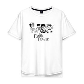 Мужская футболка хлопок Oversize с принтом The Dark Tower в Курске, 100% хлопок | свободный крой, круглый ворот, “спинка” длиннее передней части | the dark tower | стивен кинг | стрелок | темная башня