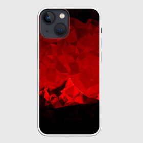 Чехол для iPhone 13 mini с принтом crystal abstract в Курске,  |  | abstract | gray | lowpoly | polygon | triangle | абстракция | геометрия | полигоны | треугольники