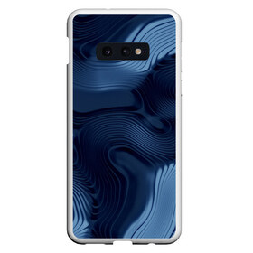 Чехол для Samsung S10E с принтом Lullaby blue в Курске, Силикон | Область печати: задняя сторона чехла, без боковых панелей | волны | синий | темный