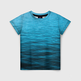 Детская футболка 3D с принтом Море в Курске, 100% гипоаллергенный полиэфир | прямой крой, круглый вырез горловины, длина до линии бедер, чуть спущенное плечо, ткань немного тянется | sea | вода | волны | глубина | дайвинг | лето | океан | отдых | отпуск | пляж | солнце