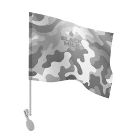 Флаг для автомобиля с принтом Black Milk Серый Камуфляж в Курске, 100% полиэстер | Размер: 30*21 см | black milk | camo | camouflage | gray | pattern | камо | кмуфляж | серый | узор | черное молоко