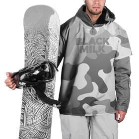 Накидка на куртку 3D с принтом Black Milk Серый Камуфляж в Курске, 100% полиэстер |  | Тематика изображения на принте: black milk | camo | camouflage | gray | pattern | камо | кмуфляж | серый | узор | черное молоко