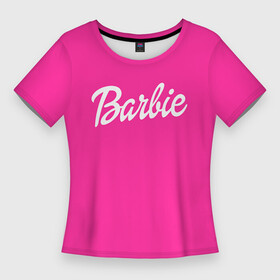 Женская футболка 3D Slim с принтом Барби в Курске,  |  | badgirl | barbie | beach party | beaches | bride | crew | girl | girlfriends | henparty | pink | power | princess | real girls | superbride | team | девичник | для влюбленных | для подруг | замуж | море | невеста | отдых | пляж | пляжная вечеринка | подру