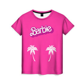 Женская футболка 3D с принтом Barbie пальмы в Курске, 100% полиэфир ( синтетическое хлопкоподобное полотно) | прямой крой, круглый вырез горловины, длина до линии бедер | Тематика изображения на принте: badgirl | barbie | beach party | beaches | bride | crew | girl | girlfriends | henparty | pink | power | princess | real girls | superbride | team | девичник | для влюбленных | для подруг | замуж | море | невеста | отдых | пляж | пляжная вечеринка | подру