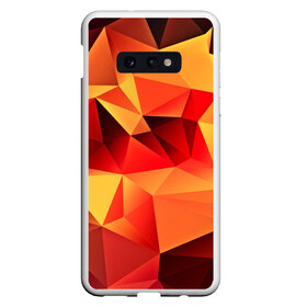 Чехол для Samsung S10E с принтом Abstraction color в Курске, Силикон | Область печати: задняя сторона чехла, без боковых панелей | 3d | abstraction | абстракция | геометрия | грани | изгиб | линии | полигоны | полосы | розовый | сочетания | текстура | треугольники