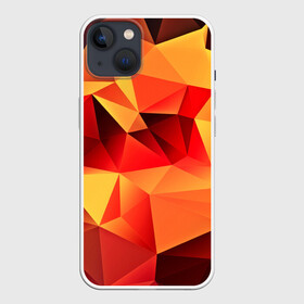 Чехол для iPhone 13 с принтом Abstraction color в Курске,  |  | 3d | abstraction | абстракция | геометрия | грани | изгиб | линии | полигоны | полосы | розовый | сочетания | текстура | треугольники