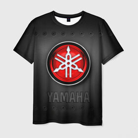 Мужская футболка 3D с принтом Yamaha в Курске, 100% полиэфир | прямой крой, круглый вырез горловины, длина до линии бедер | Тематика изображения на принте: beautiful | brand | car | girl | japanese | logo | motorcycle | mountains | nature | sign | sports | white | yamaha | автомобиль | знак | логотип | марка | мотоцикл | ямаха | японская