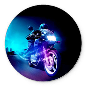 Коврик круглый с принтом Мотоциклист в Курске, резина и полиэстер | круглая форма, изображение наносится на всю лицевую часть | city | light | motocross | motorcycle | motorcyclist | night | silhouette | speed | город | мотокросс | мотоцикл | мотоциклист | ночь | свет | силуэт | скорость