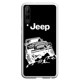 Чехол для Honor P30 с принтом Jeep в Курске, Силикон | Область печати: задняя сторона чехла, без боковых панелей | автомобиль | джип | марка | машина