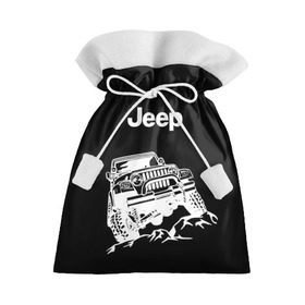 Подарочный 3D мешок с принтом Jeep в Курске, 100% полиэстер | Размер: 29*39 см | Тематика изображения на принте: автомобиль | джип | марка | машина