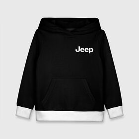 Детская толстовка 3D с принтом Jeep в Курске, 100% полиэстер | двухслойный капюшон со шнурком для регулировки, мягкие манжеты на рукавах и по низу толстовки, спереди карман-кенгуру с мягким внутренним слоем | автомобиль | джип | марка | машина