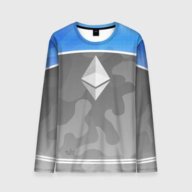 Мужской лонгслив 3D с принтом Black Milk Ethereum - Эфириум в Курске, 100% полиэстер | длинные рукава, круглый вырез горловины, полуприлегающий силуэт | black milk | ethereum | etherium | litecoin | крипта | крипто | криптовалюта | лайткоин | майнер | майнинг | эфир