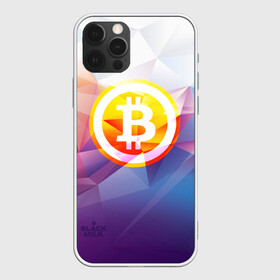 Чехол для iPhone 12 Pro с принтом Биткоин - Bitcoin Geometria в Курске, силикон | область печати: задняя сторона чехла, без боковых панелей | bitcoin | coin | crypto | geometria | polygon | биткоин | геометрия | коин | криптовалюта | полигон