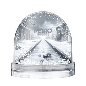 Снежный шар с принтом METRO: Exodus в Курске, Пластик | Изображение внутри шара печатается на глянцевой фотобумаге с двух сторон | horror | metro | metro 2033 | redux | игра | метро | хоррор