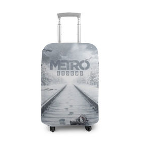 Чехол для чемодана 3D с принтом METRO: Exodus в Курске, 86% полиэфир, 14% спандекс | двустороннее нанесение принта, прорези для ручек и колес | horror | metro | metro 2033 | redux | игра | метро | хоррор