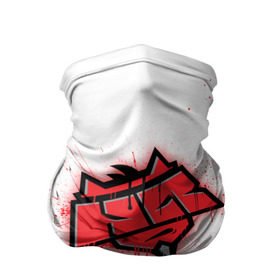 Бандана-труба 3D с принтом cs:go - HellRaisers (White collection) в Курске, 100% полиэстер, ткань с особыми свойствами — Activecool | плотность 150‒180 г/м2; хорошо тянется, но сохраняет форму | Тематика изображения на принте: cs go | hellraisers | кс го | хеллрейзерс