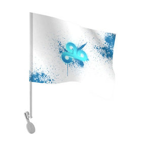 Флаг для автомобиля с принтом cs:go - Cloud9 (White collection) в Курске, 100% полиэстер | Размер: 30*21 см | 0x000000123 | cloud9 | cs go | white | кс го
