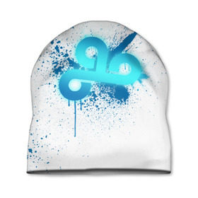 Шапка 3D с принтом cs:go - Cloud9 (White collection) в Курске, 100% полиэстер | универсальный размер, печать по всей поверхности изделия | 0x000000123 | cloud9 | cs go | white | кс го