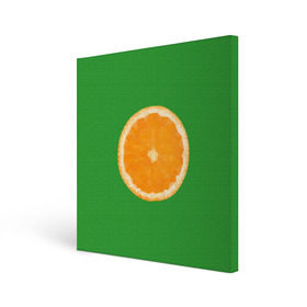 Холст квадратный с принтом Низкополигональный апельсин в Курске, 100% ПВХ |  | lowpoly | polygonal | апельсин | зеленый | оранджевый | полигон | полигональный | полигоны | яркий