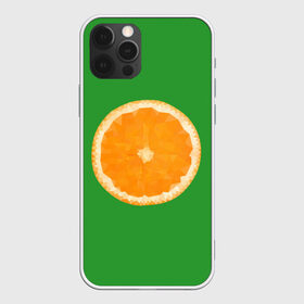 Чехол для iPhone 12 Pro Max с принтом Низкополигональный апельсин в Курске, Силикон |  | Тематика изображения на принте: lowpoly | polygonal | апельсин | зеленый | оранджевый | полигон | полигональный | полигоны | яркий