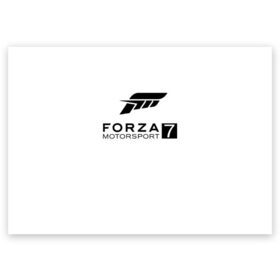 Поздравительная открытка с принтом FORZA 7 в Курске, 100% бумага | плотность бумаги 280 г/м2, матовая, на обратной стороне линовка и место для марки
 | car | crew | dirt | flatout | grid | need | nfs | race | speed | гонки | машина | скорость