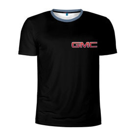 Мужская футболка 3D спортивная с принтом GMC в Курске, 100% полиэстер с улучшенными характеристиками | приталенный силуэт, круглая горловина, широкие плечи, сужается к линии бедра | gmc | дженерал моторс | логотип | машина