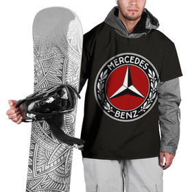 Накидка на куртку 3D с принтом Mercedes-Benz в Курске, 100% полиэстер |  | Тематика изображения на принте: car | germany | logo | make | mercedes benz | автомобиль | германия | логотип | марка | мерседес бенц