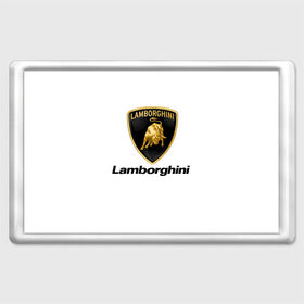 Магнит 45*70 с принтом Lamborghini в Курске, Пластик | Размер: 78*52 мм; Размер печати: 70*45 | авто | ламборджини | марка | машина
