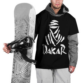 Накидка на куртку 3D с принтом Dakar в Курске, 100% полиэстер |  | dakar | desert | logo | race | rally | sign | гонки | дакар | знак | логотип | пустыня | ралли