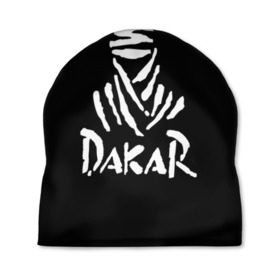 Шапка 3D с принтом Dakar в Курске, 100% полиэстер | универсальный размер, печать по всей поверхности изделия | dakar | desert | logo | race | rally | sign | гонки | дакар | знак | логотип | пустыня | ралли