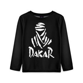 Детский лонгслив 3D с принтом Dakar в Курске, 100% полиэстер | длинные рукава, круглый вырез горловины, полуприлегающий силуэт
 | Тематика изображения на принте: dakar | desert | logo | race | rally | sign | гонки | дакар | знак | логотип | пустыня | ралли