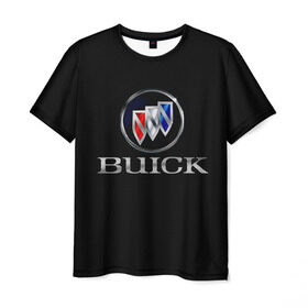 Мужская футболка 3D с принтом Buick в Курске, 100% полиэфир | прямой крой, круглый вырез горловины, длина до линии бедер | Тематика изображения на принте: america | american | brand | buick | cars | logo | sign | usa | автомобили | америка | американские | знак | логотип | марка | сша