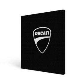 Холст квадратный с принтом Ducati в Курске, 100% ПВХ |  | авто | дукати | марка | машина