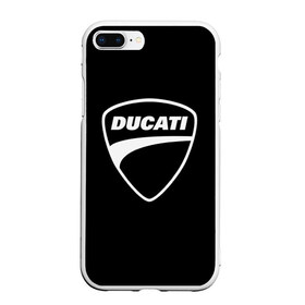 Чехол для iPhone 7Plus/8 Plus матовый с принтом Ducati в Курске, Силикон | Область печати: задняя сторона чехла, без боковых панелей | авто | дукати | марка | машина