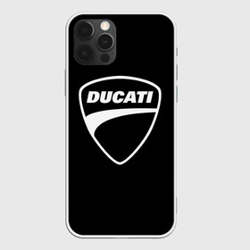 Чехол для iPhone 12 Pro с принтом Ducati в Курске, силикон | область печати: задняя сторона чехла, без боковых панелей | Тематика изображения на принте: авто | дукати | марка | машина