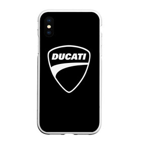 Чехол для iPhone XS Max матовый с принтом Ducati в Курске, Силикон | Область печати: задняя сторона чехла, без боковых панелей | авто | дукати | марка | машина