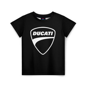 Детская футболка 3D с принтом Ducati в Курске, 100% гипоаллергенный полиэфир | прямой крой, круглый вырез горловины, длина до линии бедер, чуть спущенное плечо, ткань немного тянется | авто | дукати | марка | машина