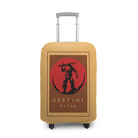 Чехол для чемодана 3D с принтом Titan в Курске, 86% полиэфир, 14% спандекс | двустороннее нанесение принта, прорези для ручек и колес | destiny | destiny 2 | дестени | космос