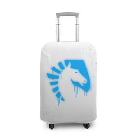 Чехол для чемодана 3D с принтом cs:go - Liquid team (White collection) в Курске, 86% полиэфир, 14% спандекс | двустороннее нанесение принта, прорези для ручек и колес | 0x000000123 | cs go | liquid | white | кс го | ликвид